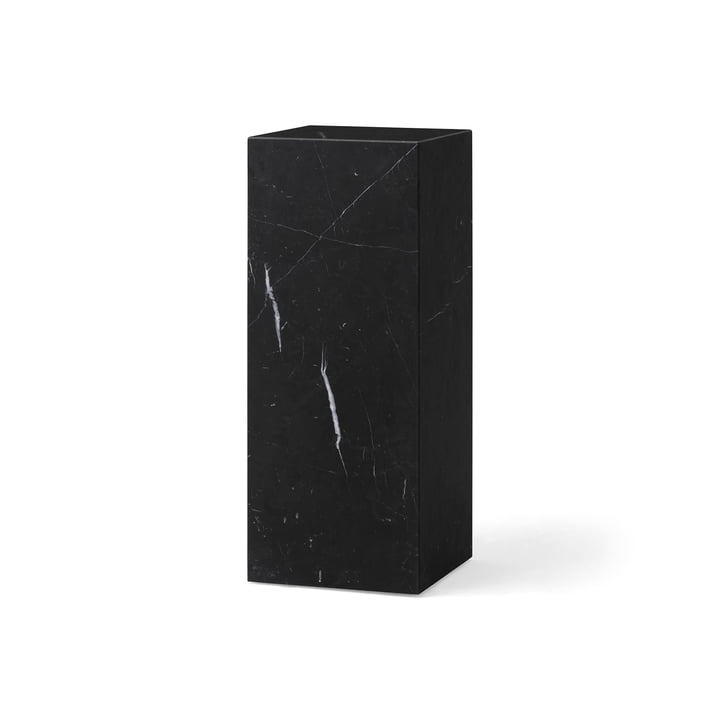 Plinth Pedestal, H 75 cm, nero marquina fra Audo