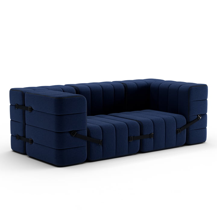 Curt sofasæt 7, mørkeblå (Jet - 6098) fra Ambivalenz