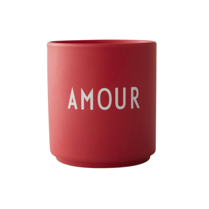 AJ Favourite porcelænskrus fra Design Letters i Amour /rød udgave