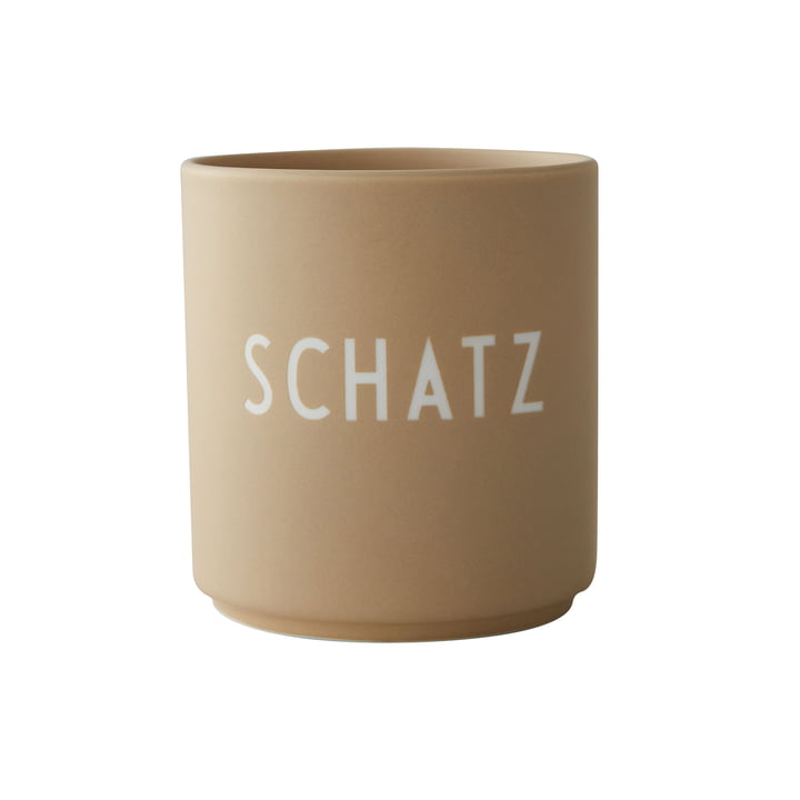 AJ Favourite porcelænskrus fra Design Letters i Schatz /beige udgaven