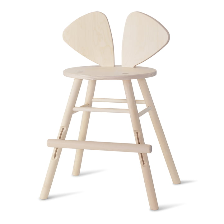 Mouse Junior stol fra Nofred i mat lakeret birk finish