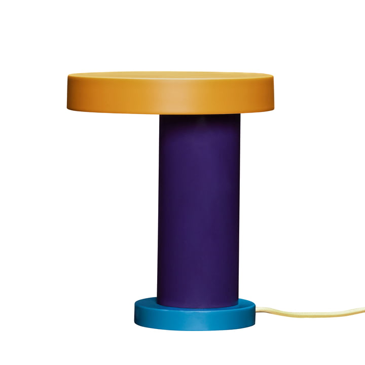 Magic LED bordlampe, lilla / petrol / orange / gul fra Hübsch Interior