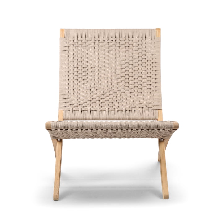 Carl Hansen - MG501 Cuba Chair Outdoor, ubehandlet teaktræ/sesam