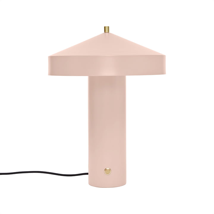 Hatto bordlampe fra OYOY i mat rosa udgave