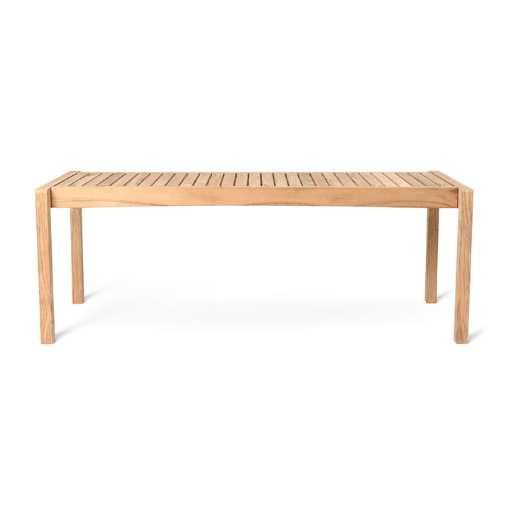 AH912 udendørs loungebord, 3. X 8., ubehandlet teaktræ af Carl Hansen