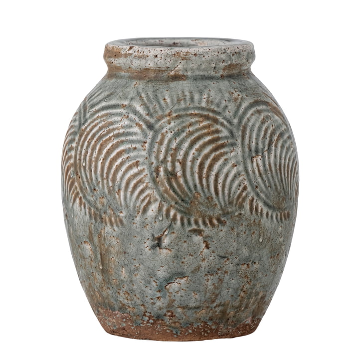 Bloomingville - Damian dekorativ vase, Ø 18 cm, grøn