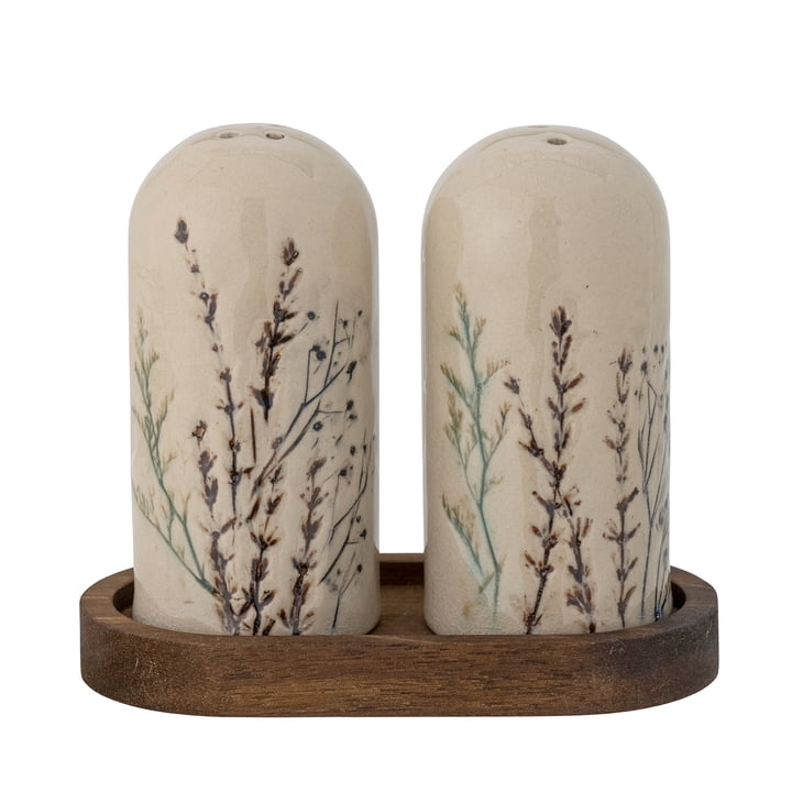 Bloomingville - Bea Salt & Pepper Shaker Sæt, naturlig