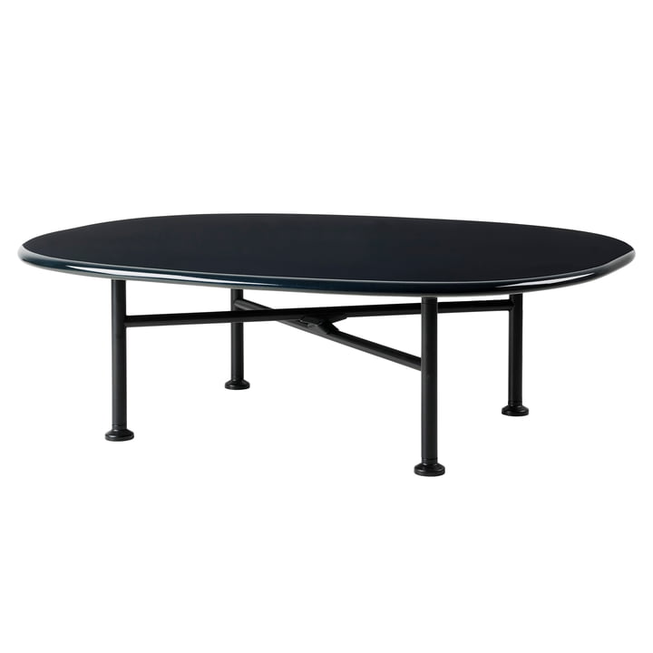 Carmel Outdoor Lounge Table fra Gubi i sort semi mat/midnight black version