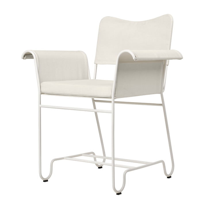 Tropique Outdoor Dining Chair, klassisk hvid halvmat / Leslie Limonta fra Gubi