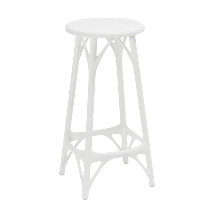 AI barstol, H 65 cm, hvid fra Kartell