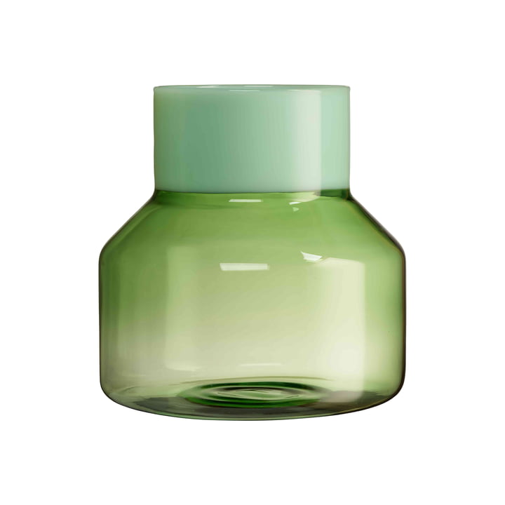 Generøs Vase large fra Design Letters i mælkegrøn/grøn udgave