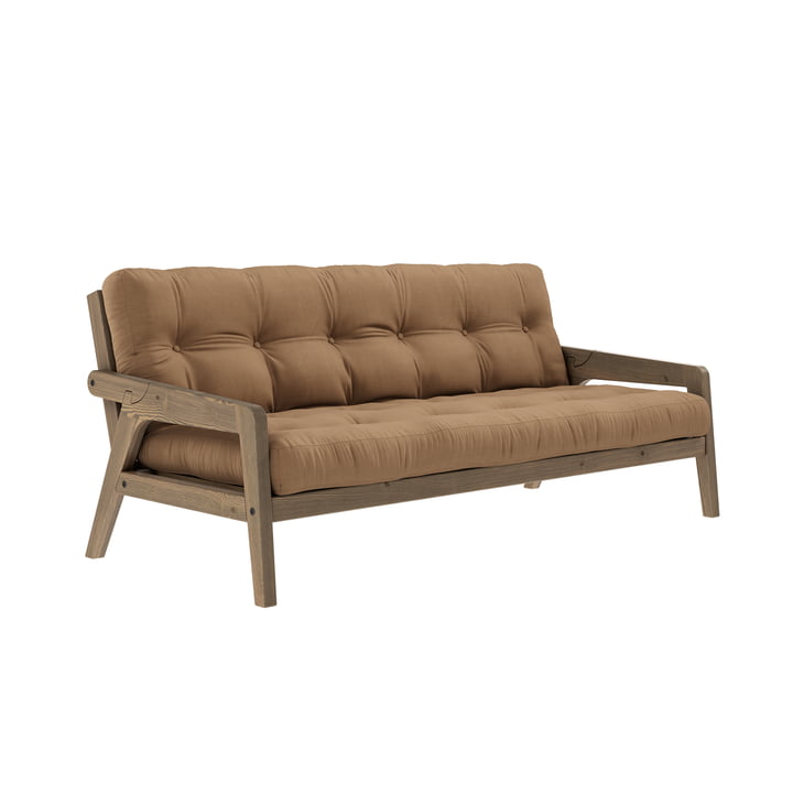 Grab sofa fra Karup Design i udgaven pine carob brown / mocca (755)