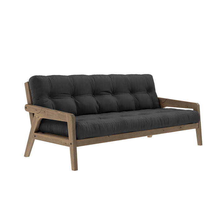 Grab sofa fra Karup Design i udgaven fyrre johannesbrød brun / mørkegrå (734)