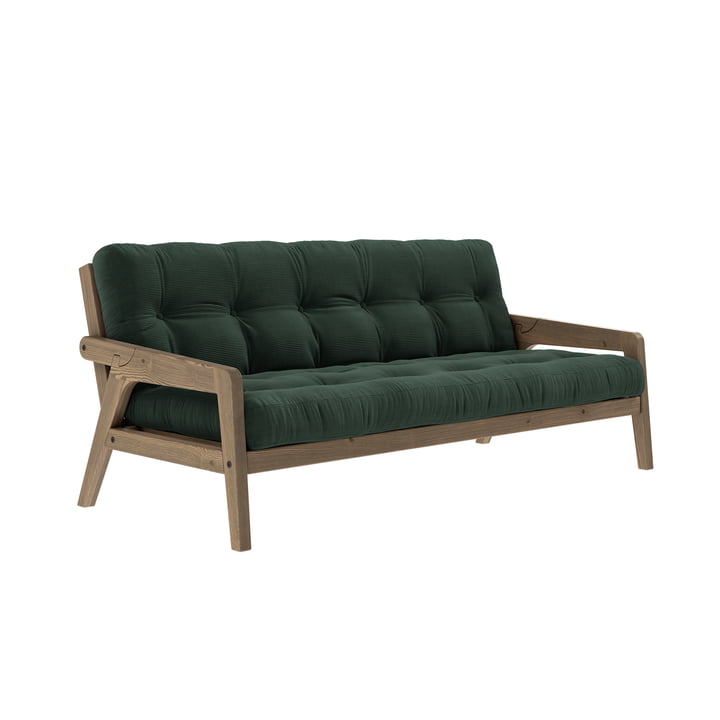 Grab sofa fra Karup Design i udgaven fyrre johannesbrød brun / søgræs (512)