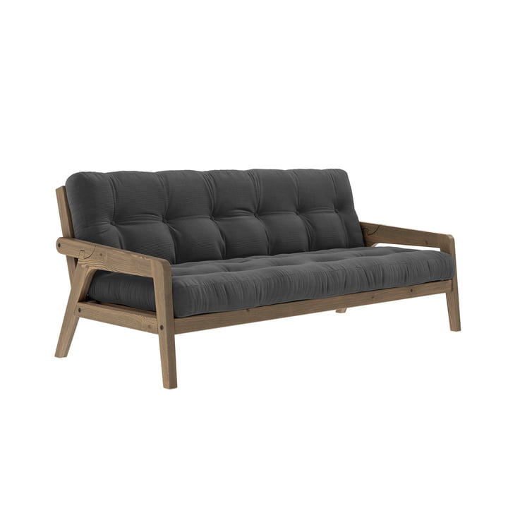 Grab sofa fra Karup Design i udgaven fyrre johannesbrød brun / antracit (511)
