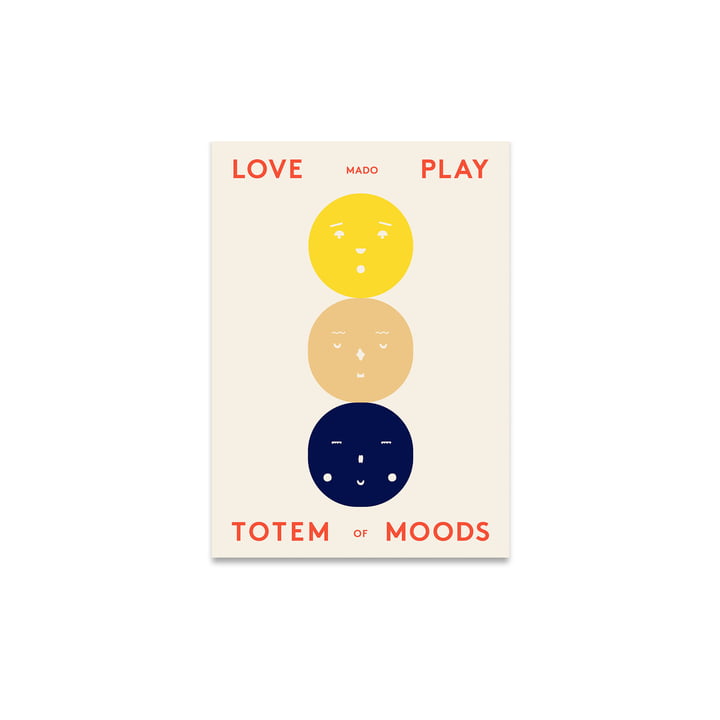 Totem of Moods plakat 30x40cm af Paper Collective