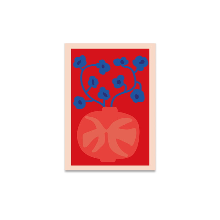 The Red Vase Plakat 30x40cm af Paper Collective
