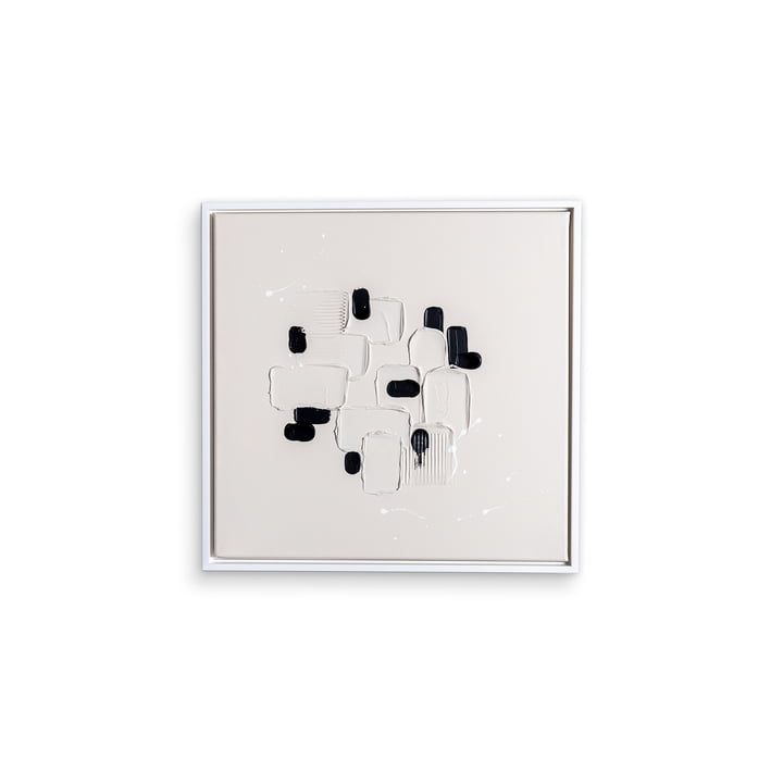 Studio Mykoda - SAHAVA Kasbah 1, 80 x 80 cm, lys beige/hvid stel