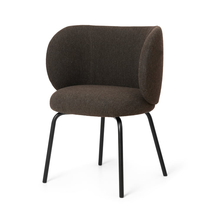 Rico Dining Chair, mørkegrå (Kvadrat Hallingdal - 376) fra ferm Living