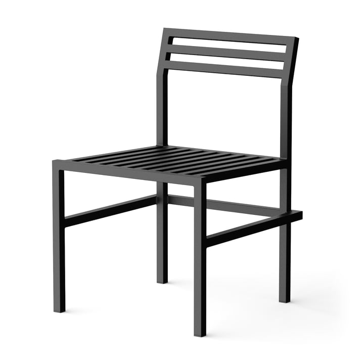 NINE - Outdoor Dining Chair, sort RAL 9011