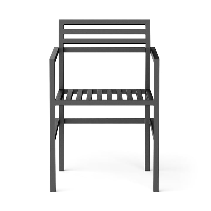 Outdoor Dining Armchair, sort (RAL 9011) fra NINE