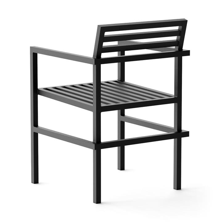 Outdoor Dining Armchair, sort (RAL 9011) fra NINE