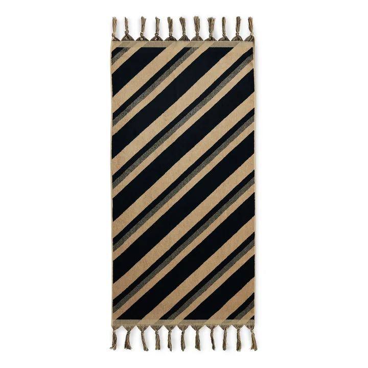 1965 badehåndklæde, 70 x 140 cm, beige/sort fra HKliving