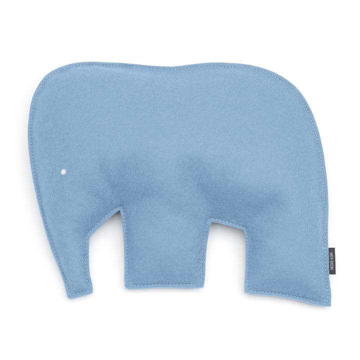 Hey Sign - Cushion Elephant 40 x 30,5 cm, pastelblå