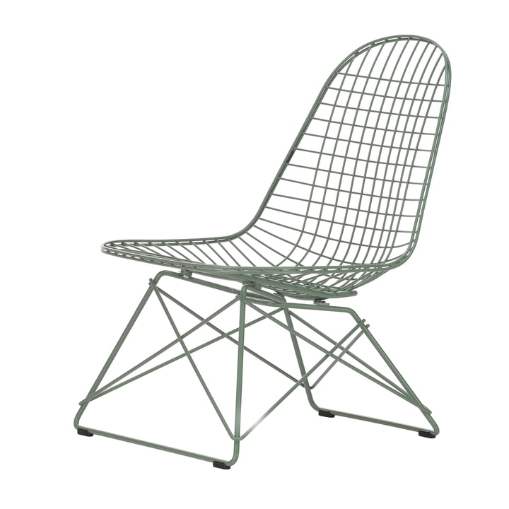 Wire Chair LKR, Eames Sea Foam Green (plast glider basic dark) fra Vitra