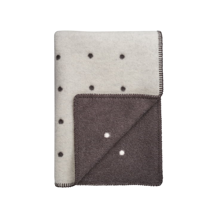 Røros Tweed - Pastille tæppe 200 x 135 cm, sort & hvid
