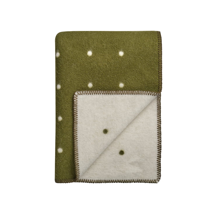 Røros Tweed - Pastille 200 x 135 cm, grøn mos