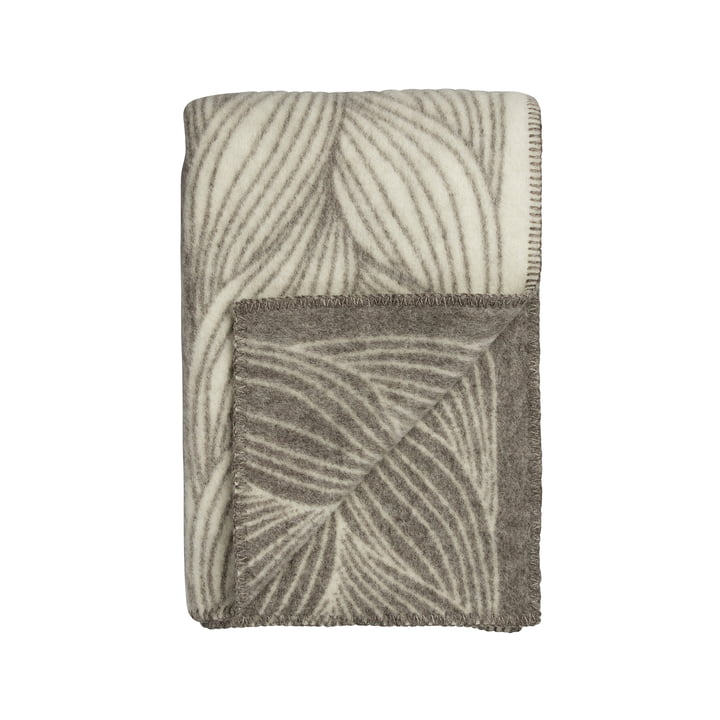 Røros Tweed - Naturpledd uldtæppe, 135 x 200 cm, flette