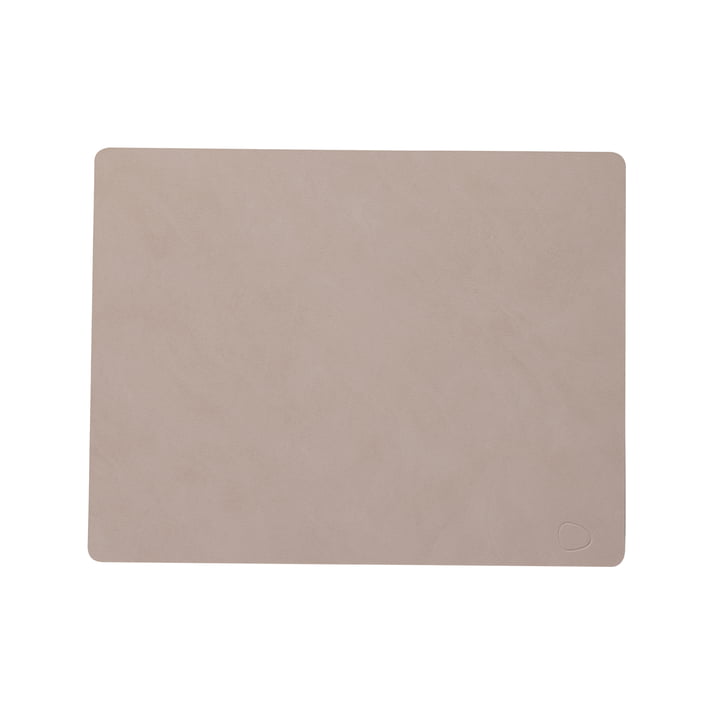 LindDNA - Dækkeserviet Square L 35 x 45 cm, Nupo lerbrun