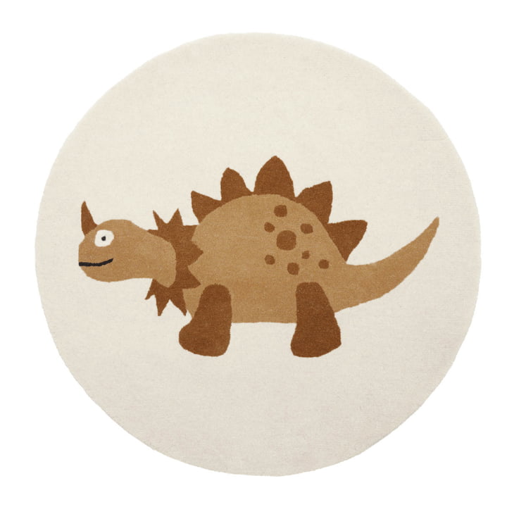 Børnetæppe Ø 120 cm, dinosaur Billy fra OYOY