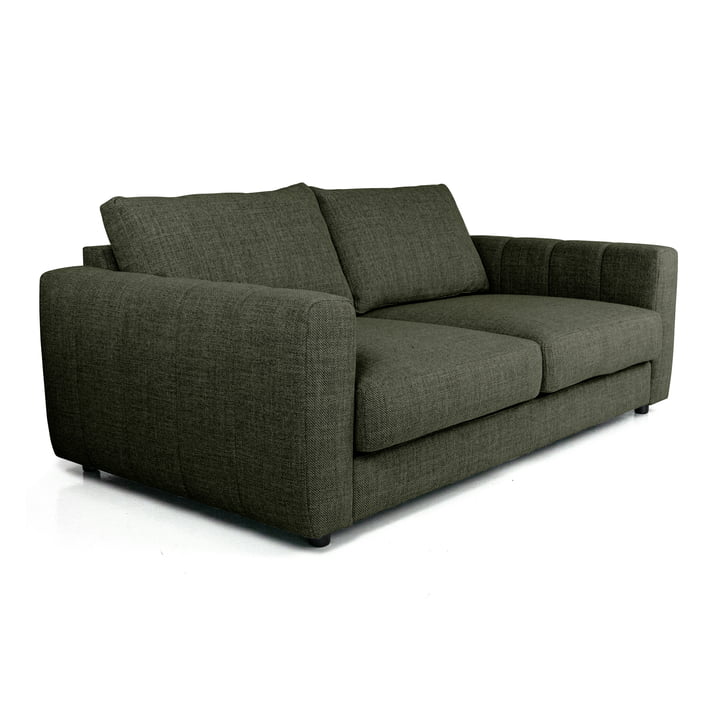 Bente 2,5-personers sofa, 182 x 100 cm, grøn (Melina Inner Green 1242) fra Nuuck