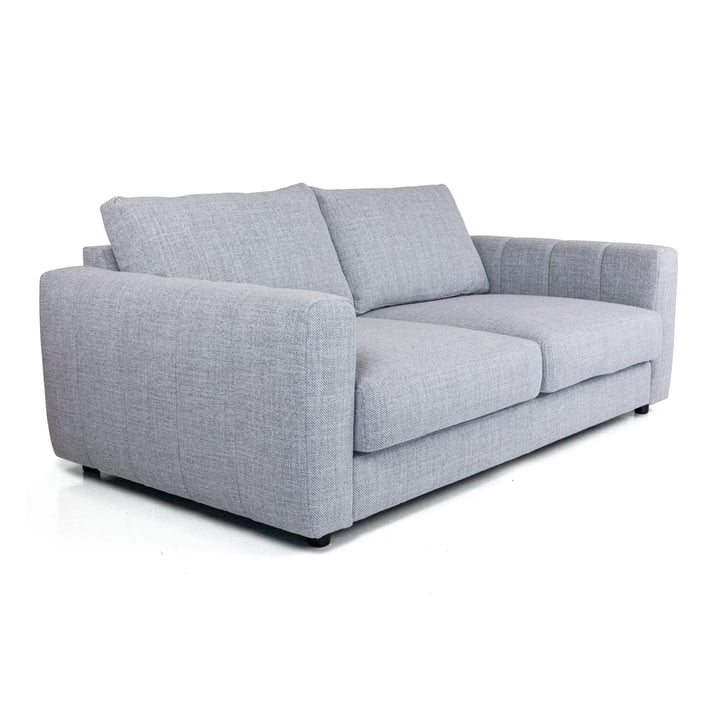 Bente 2,5-personers sofa, 182 x 100 cm, lysegrå (Melina Grey Breeze 1240) fra Nuuck