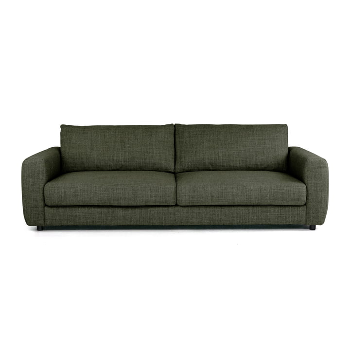 Bente 3-personers sofa, 230 x 100 cm, grøn (Melina Inner Green 1242) fra Nuuck