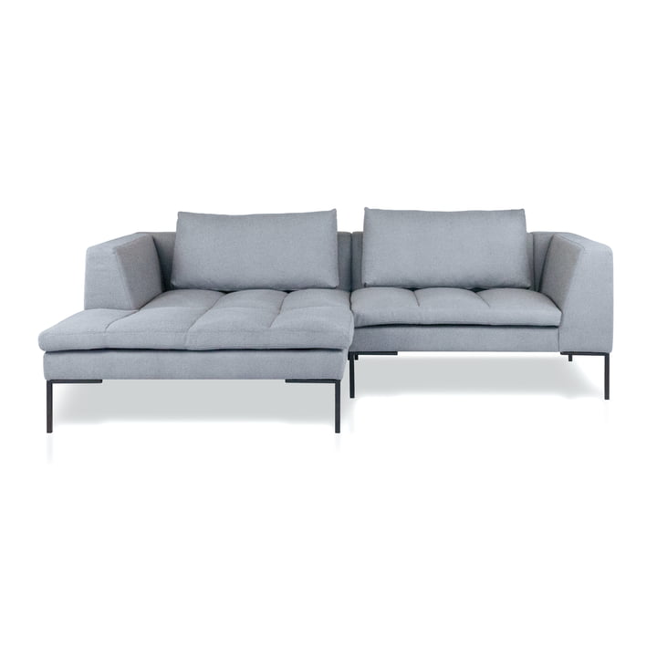 Rikke sofa, chaiselong L, 246 x 170 cm, lysegrå (Enna Soft Grey 1062) fra Nuuck