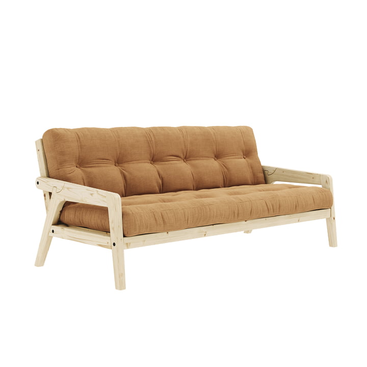 Grab sofa fra Karup Design i den naturlige fyrretræ / fudge brun version (515)