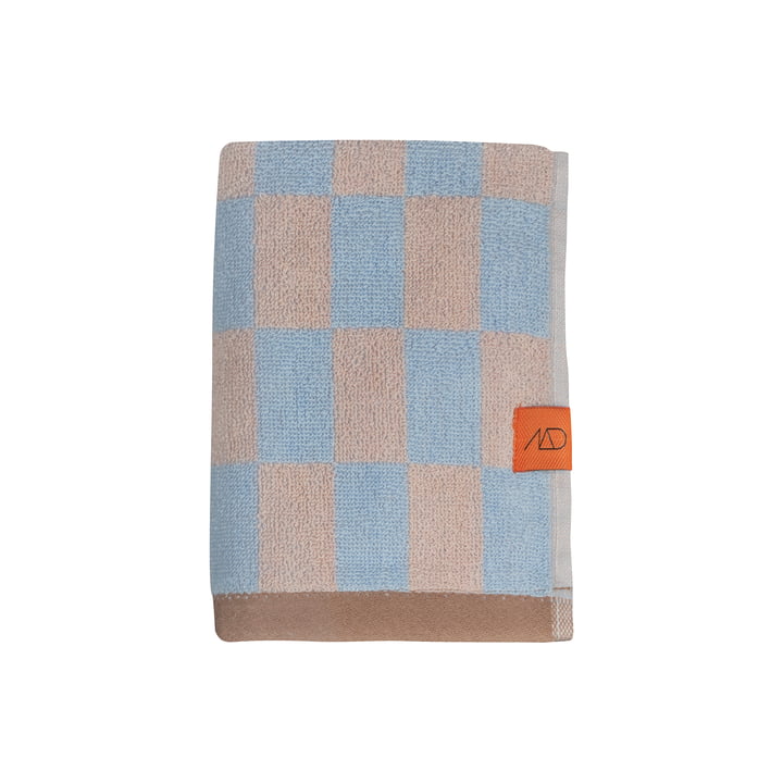 Retro gæstehåndklæde fra Mette Ditmer i den lyseblå udgave