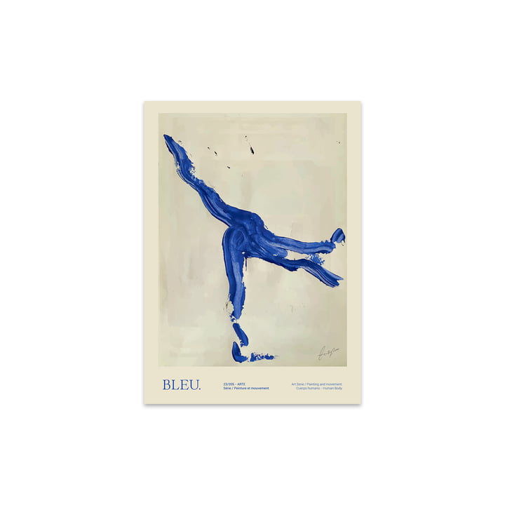 Bleu af Lucrecia Rey Caro, 30 x 40 cm af The Poster Club