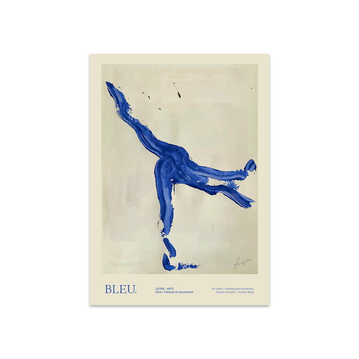 Bleu af Lucrecia Rey Caro, 50 x 70 cm af The Poster Club
