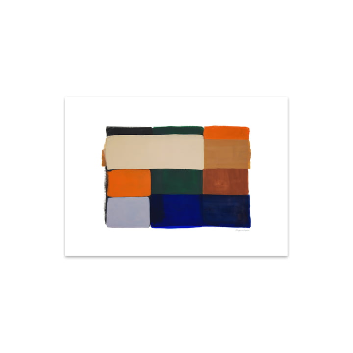 Colour Squares 01 af Berit Mogensen Lopez, 30 x 40 cm af The Poster Club