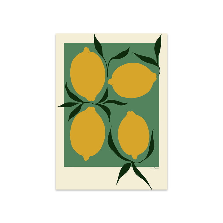 Green Lemon af Anna Mörner, 50 x 70 cm fra The Poster Club