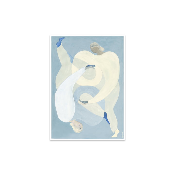 Hold You - Blue af Sofia Lind, 30 x 40 cm