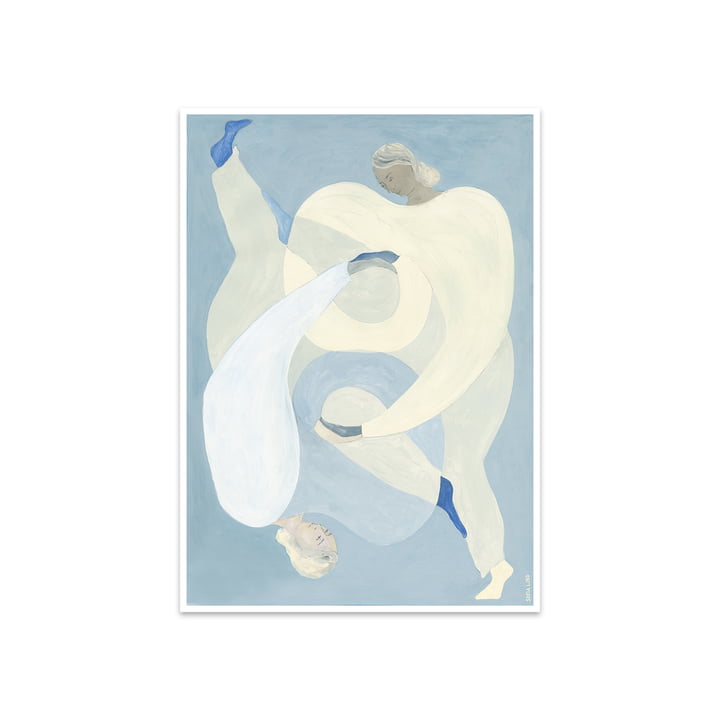 Hold You - Blue af Sofia Lind, 50 x 70 cm