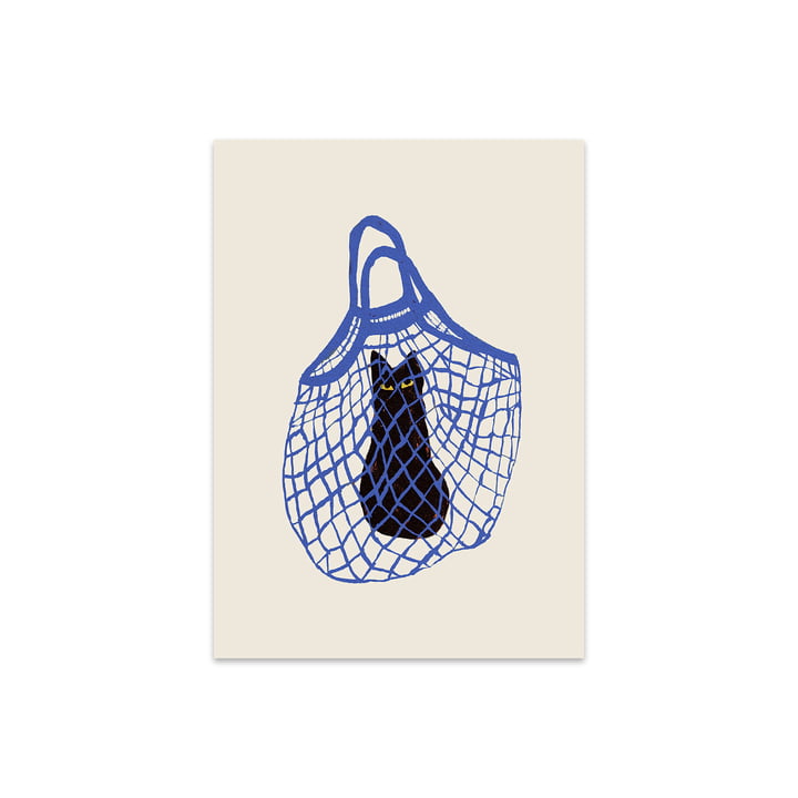 The Cat's In The Bag af Chloe Purpero Johnson 40x50 cm af The Poster Club