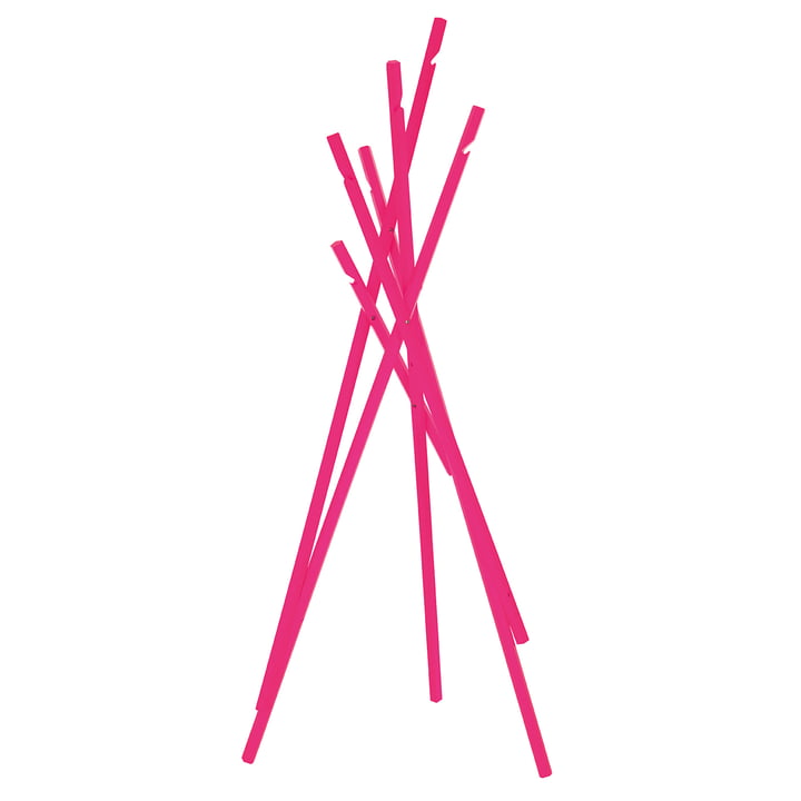 Schönbuch - Sticks garderobestativ, ask neon pink
