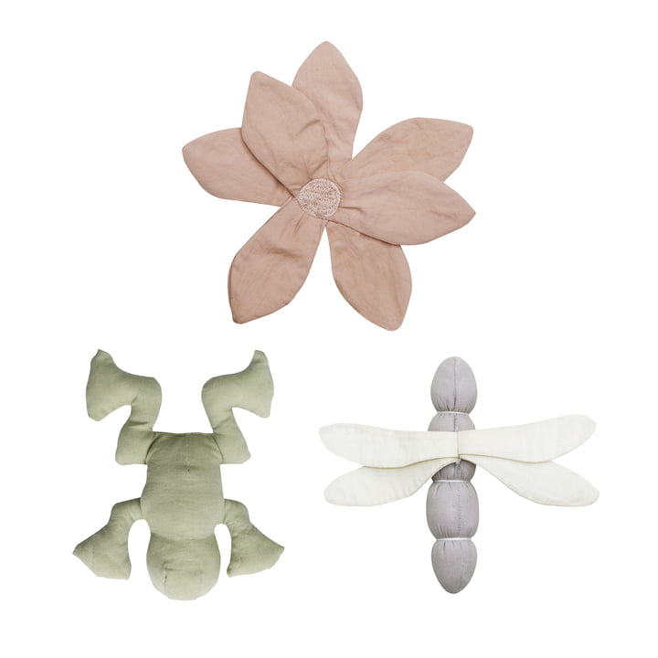 Babyaktivitetslegetøj, Lily Pond, grøn/rosa (sæt med 3) fra Lorena Canals