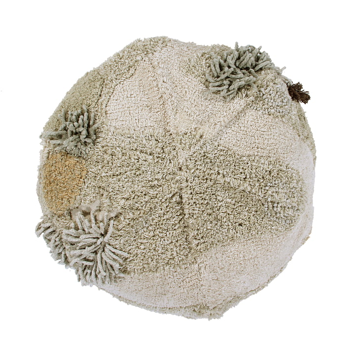 Mossy Rock Pouf, Ø 50 cm, grøn/beige fra Lorena Canals